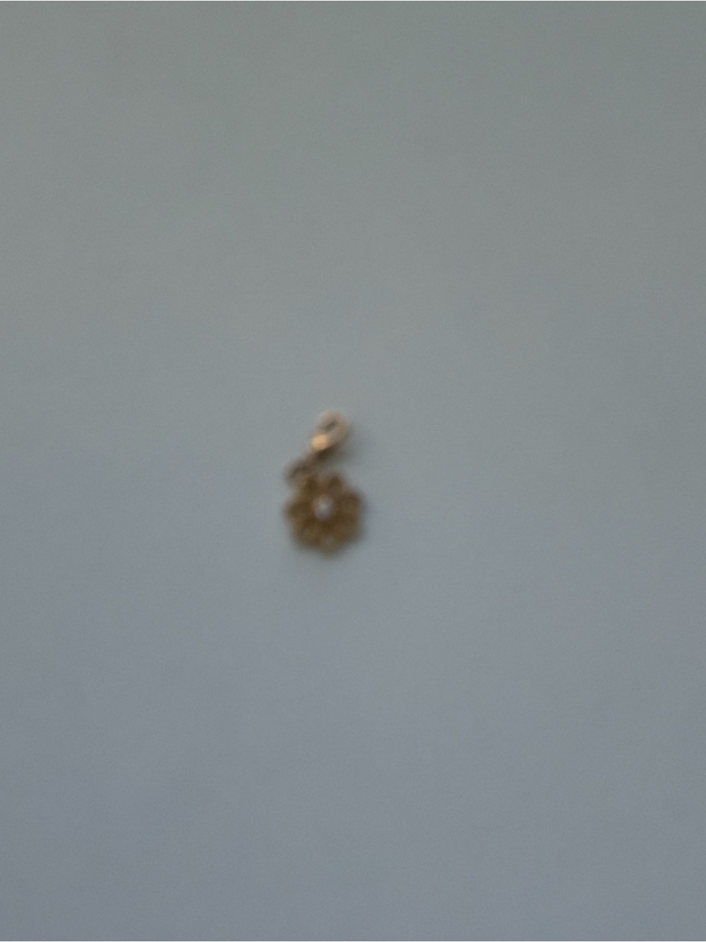 Thomas Sabo Gold Plated Sterling Silver Daisy Charm Authentic - Picture 7 of 7